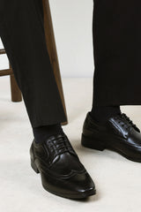 Chris Black Faux Leather Derby Lace Up Brogue Shoes