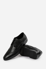 Chris Black Faux Leather Derby Lace Up Brogue Shoes