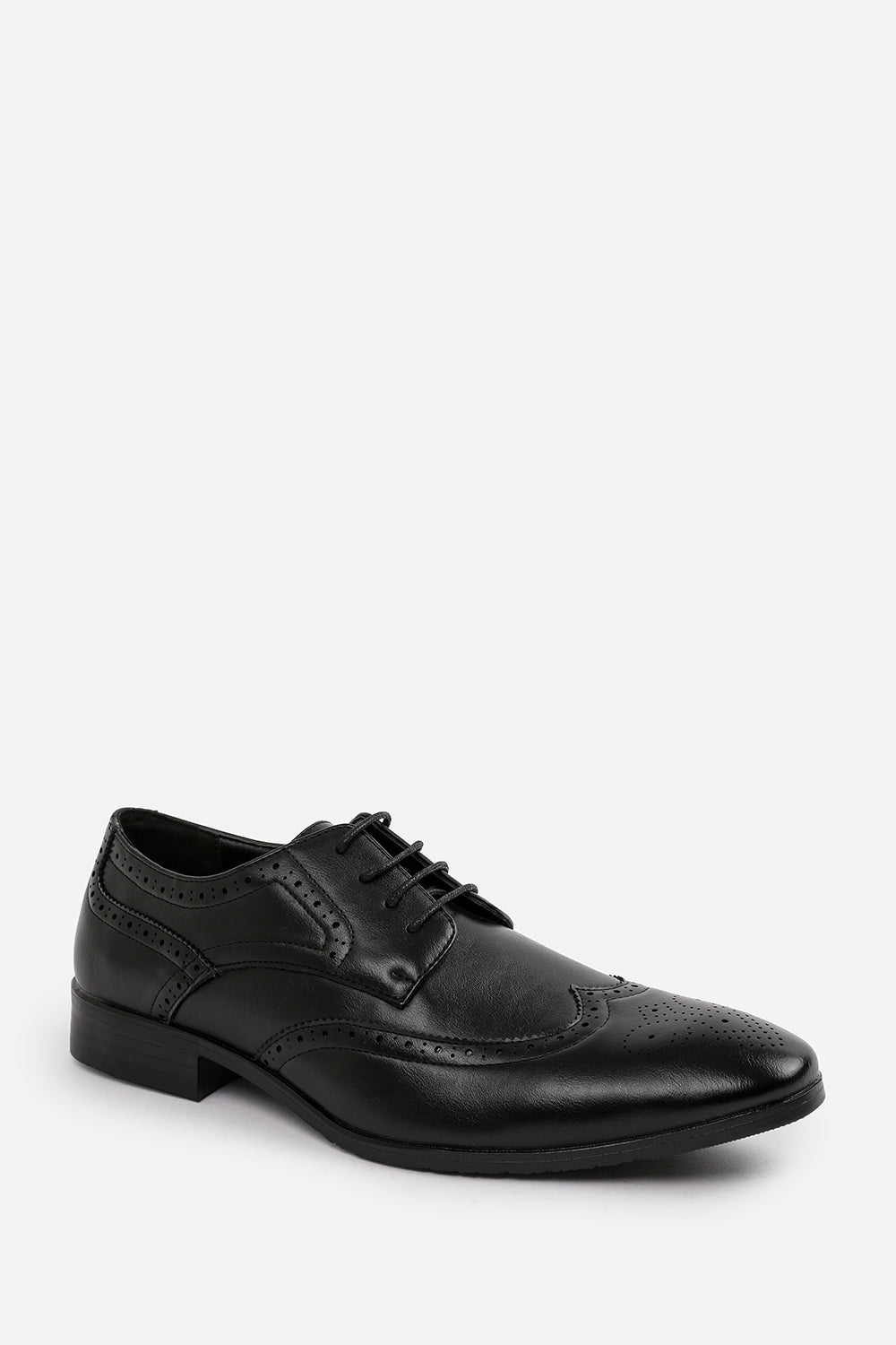 Chris Black Faux Leather Derby Lace Up Brogue Shoes