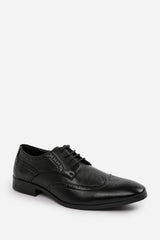 Chris Black Faux Leather Derby Lace Up Brogue Shoes