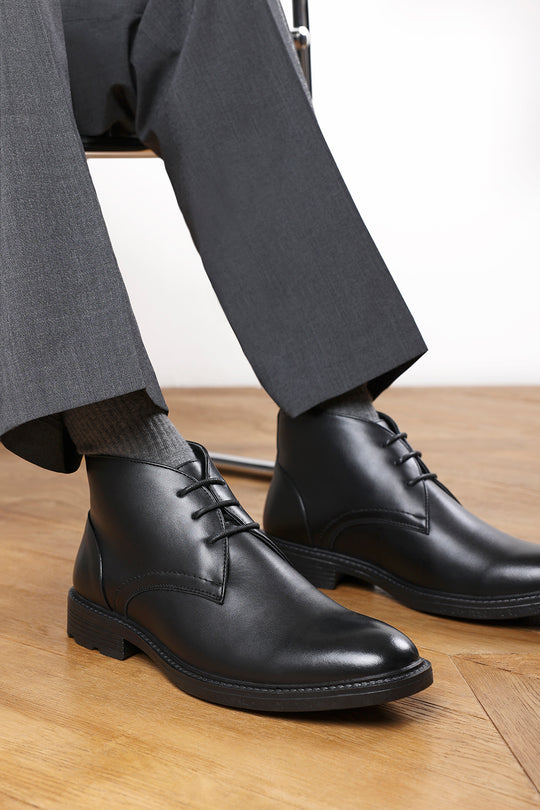 Blake Lace Up Ankle Boots in Black