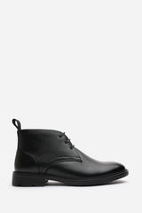 Blake Lace Up Ankle Boots in Black