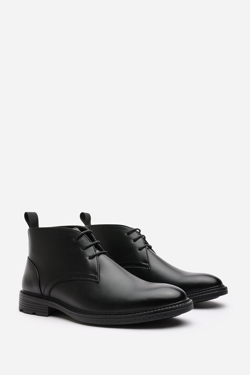 Blake Lace Up Ankle Boots in Black