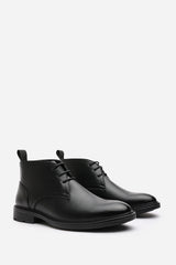 Blake Lace Up Ankle Boots in Black