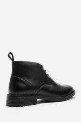 Blake Lace Up Ankle Boots in Black