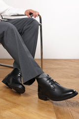 Blake Lace Up Ankle Boots in Black