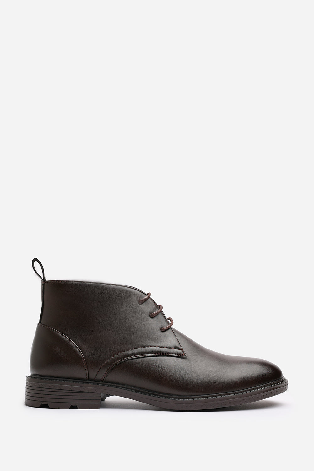 Blake Lace Up Ankle Boots in Dark Brown