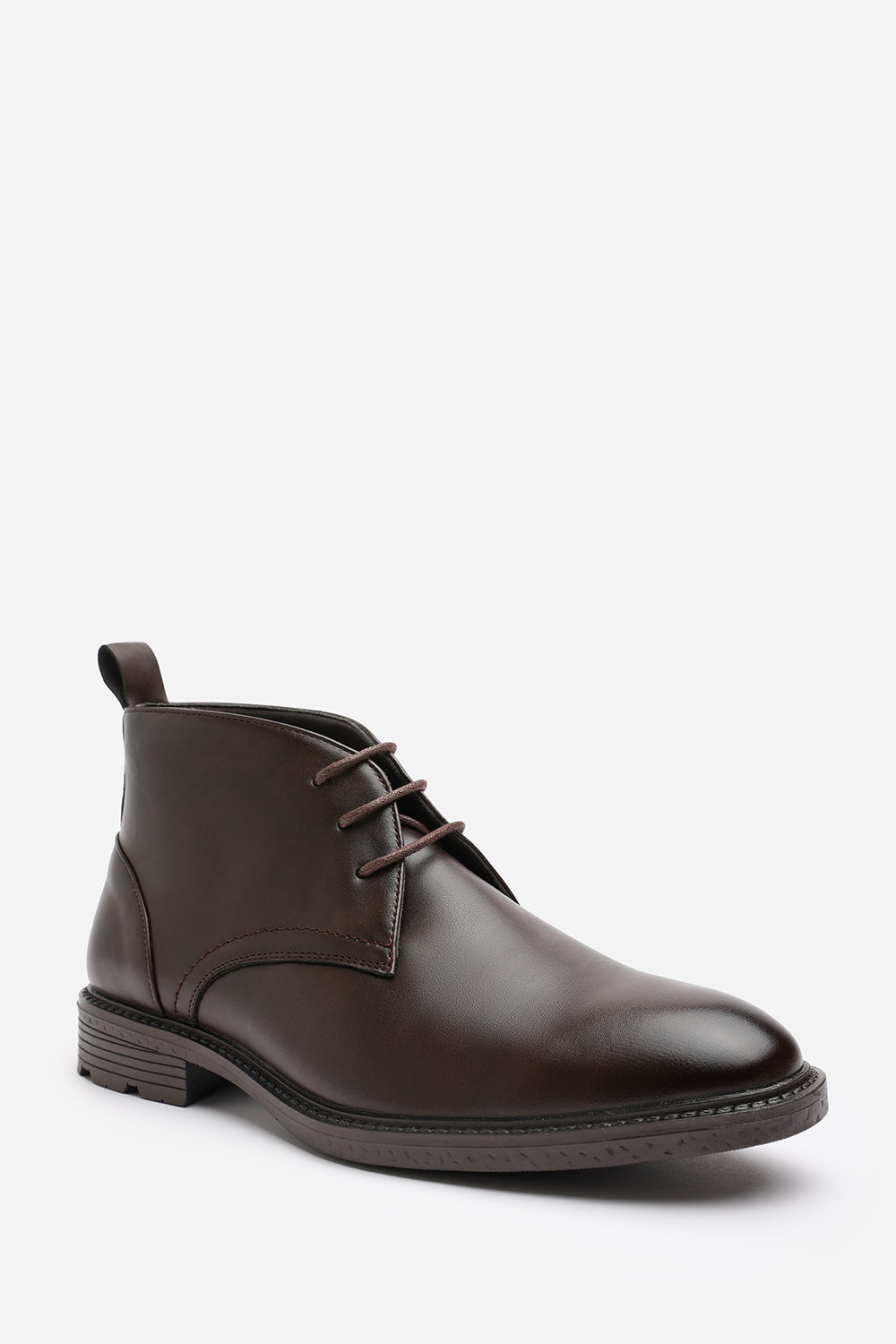 Blake Lace Up Ankle Boots in Dark Brown