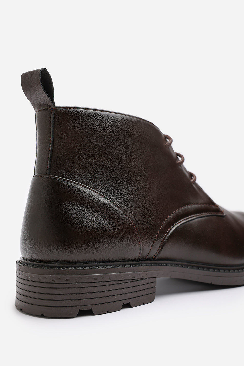 Blake Lace Up Ankle Boots in Dark Brown