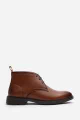 Blake Lace Up Ankle Boots in Tan