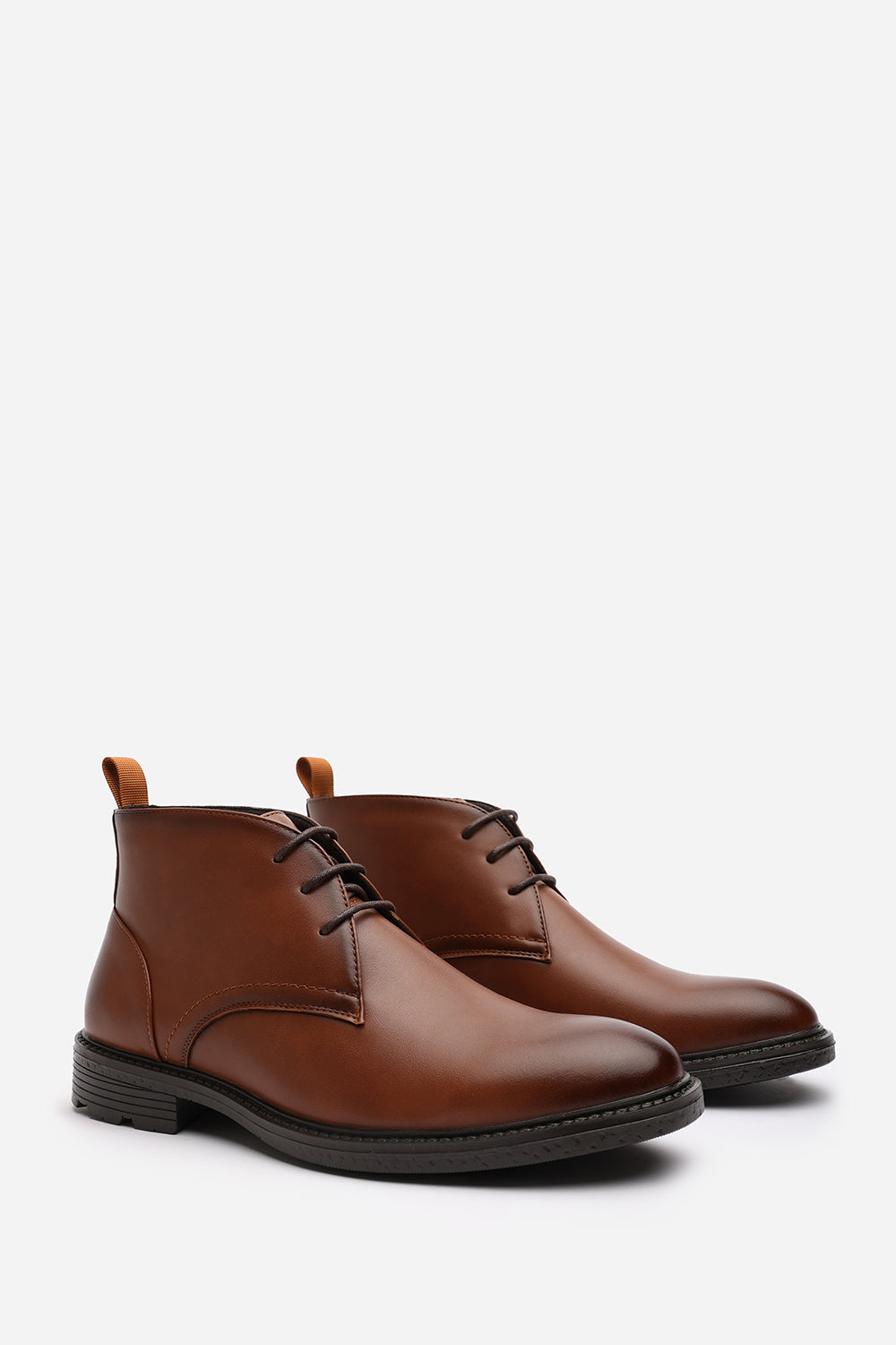 Blake Lace Up Ankle Boots in Tan