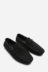 Carter Suede Slip on Lace Detail Loafer