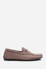 Hudson Suede Slip On Buckle Loafer