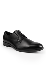 NOAH LACE UP DERBY FORMAL DRESS WORK SHOES IN BLACK