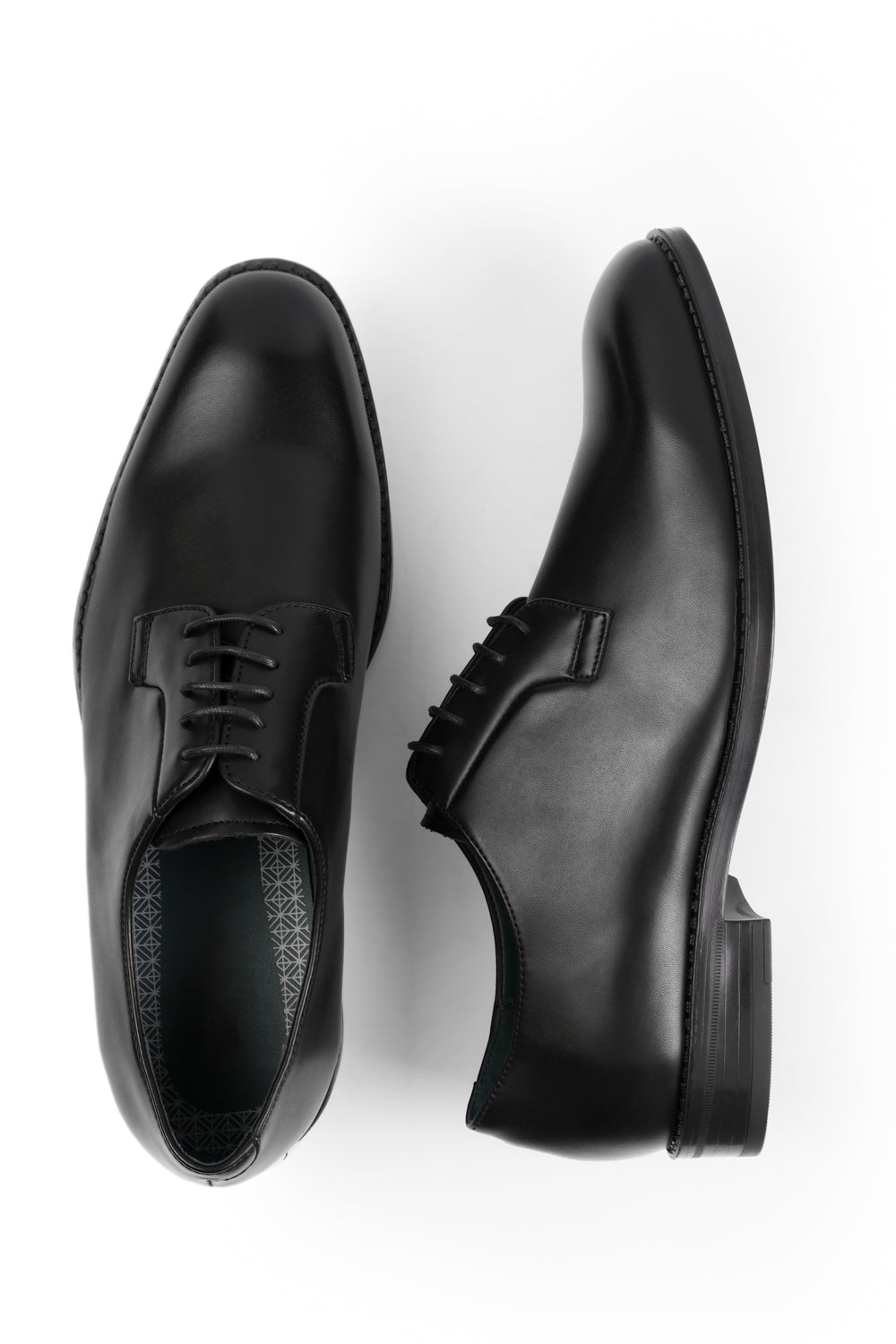 NOAH LACE UP DERBY FORMAL DRESS WORK SHOES IN BLACK