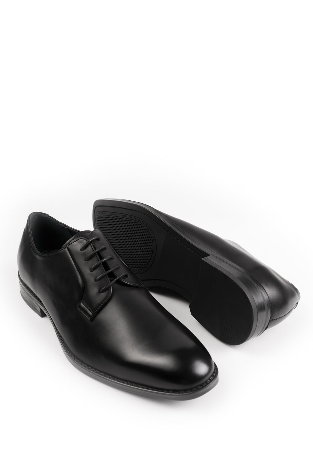 NOAH LACE UP DERBY FORMAL DRESS WORK SHOES IN BLACK