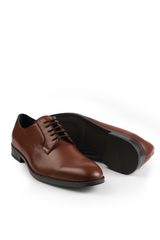 NOAH LACE UP DERBY FORMAL DRESS WORK SHOES IN BROWN