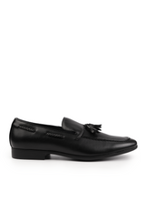 BRADLEY SLIP ON BRAIDED LOAFERS IN BLACK