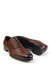 RYAN OXFORD LACE UP WORK DRESS SHOES IN BROWN