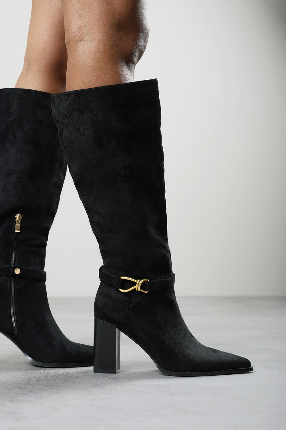 Winona Wide Fit Knot Trim Detail Knee High Boots