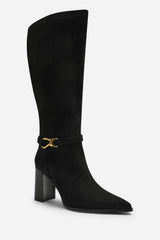 Winona Knot Trim Detail Knee High Boots