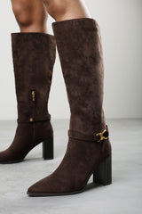 Winona Knot Trim Detail Knee High Boots