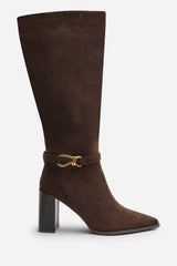 Winona Knot Trim Detail Knee High Boots