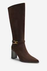 Winona Knot Trim Detail Knee High Boots