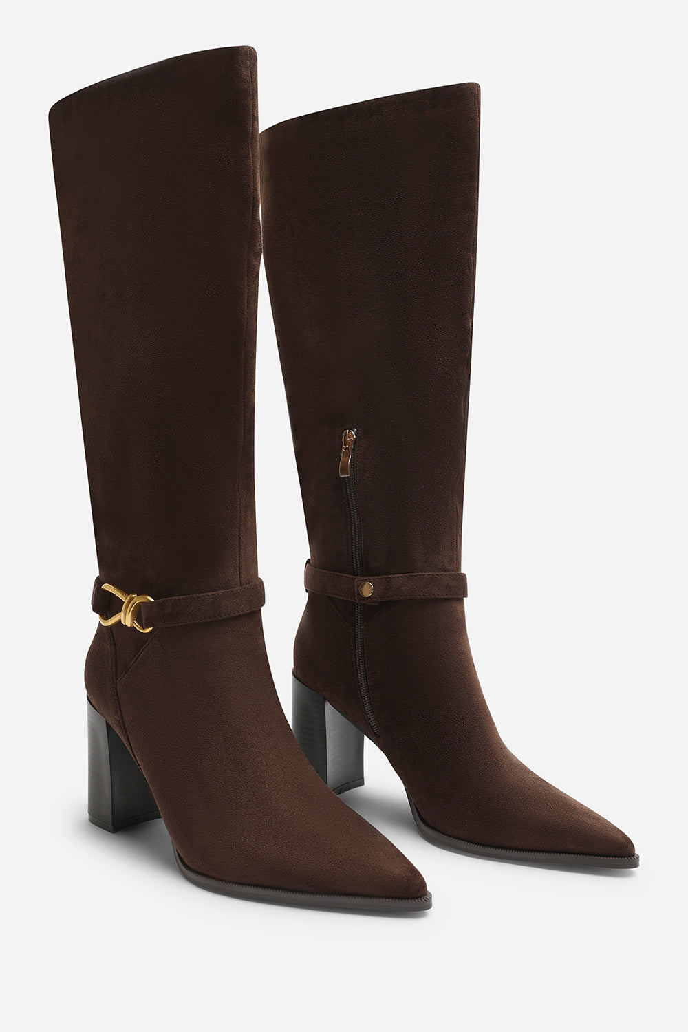 Winona Knot Trim Detail Knee High Boots