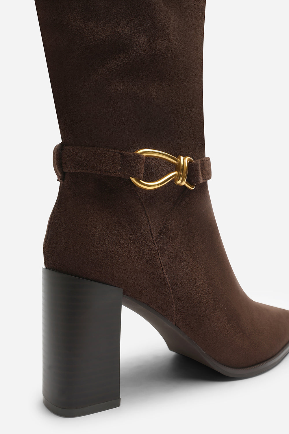 Winona Knot Trim Detail Knee High Boots