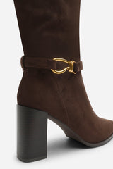 Winona Knot Trim Detail Knee High Boots