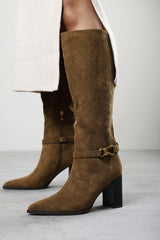 Winona Knot Trim Detail Knee High Boots