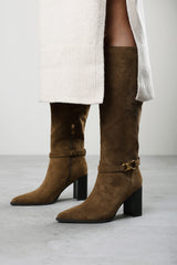 Winona Knot Trim Detail Knee High Boots