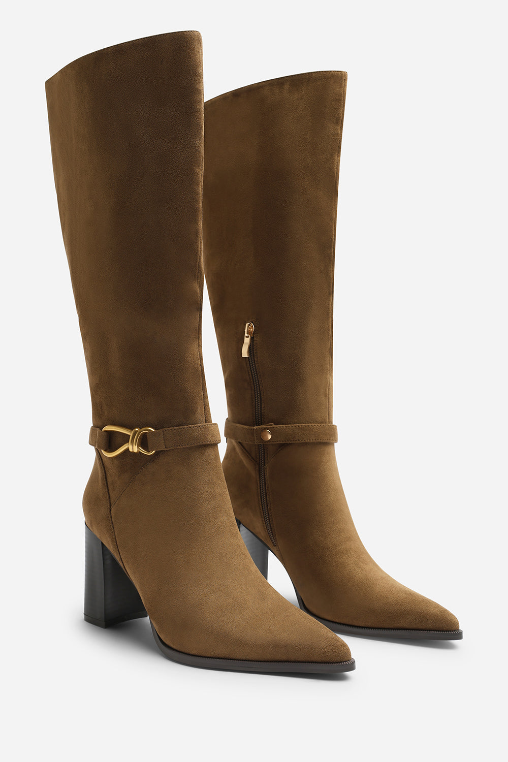 Winona Knot Trim Detail Knee High Boots