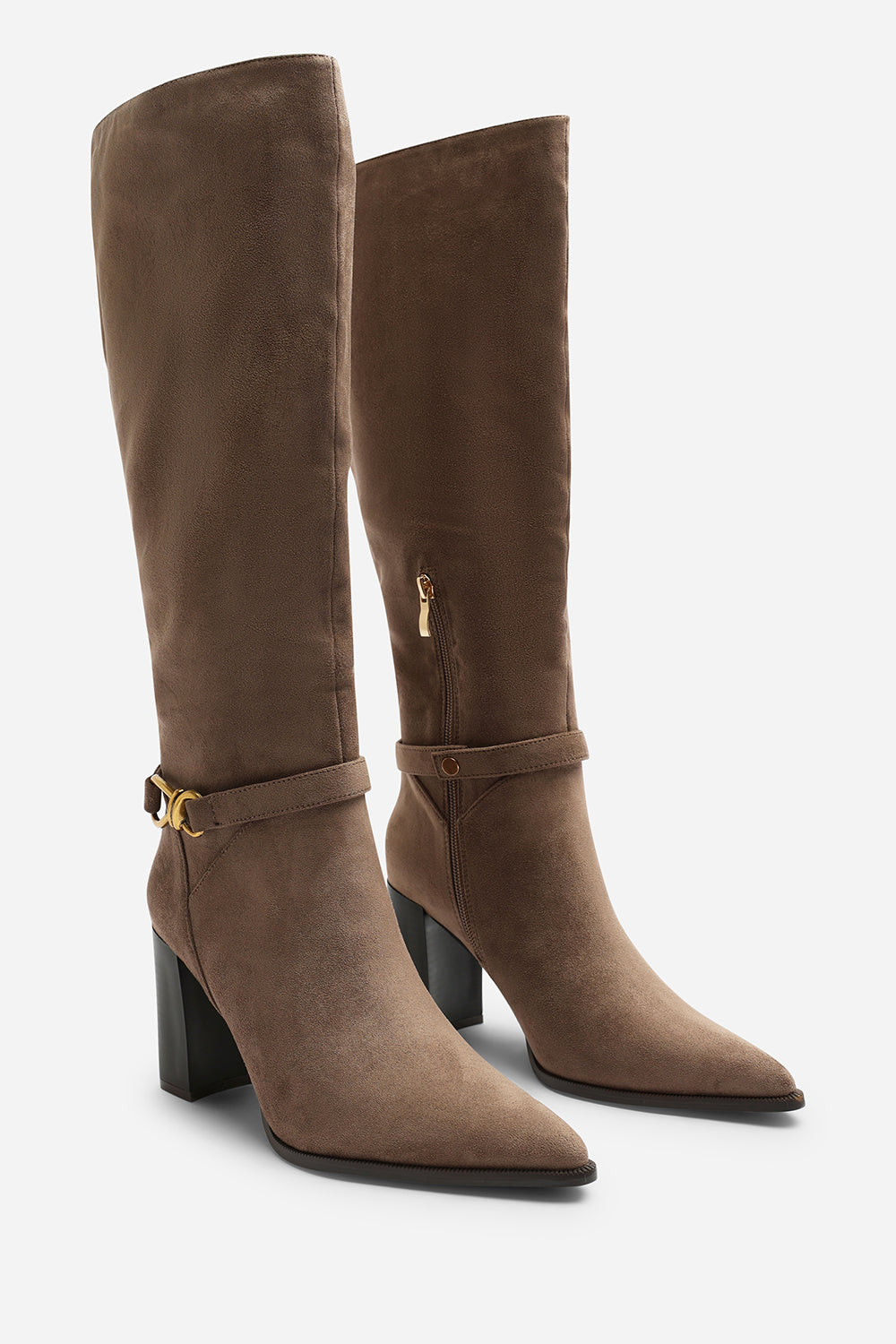 Winona Knot Trim Detail Knee High Boots