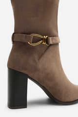 Winona Knot Trim Detail Knee High Boots
