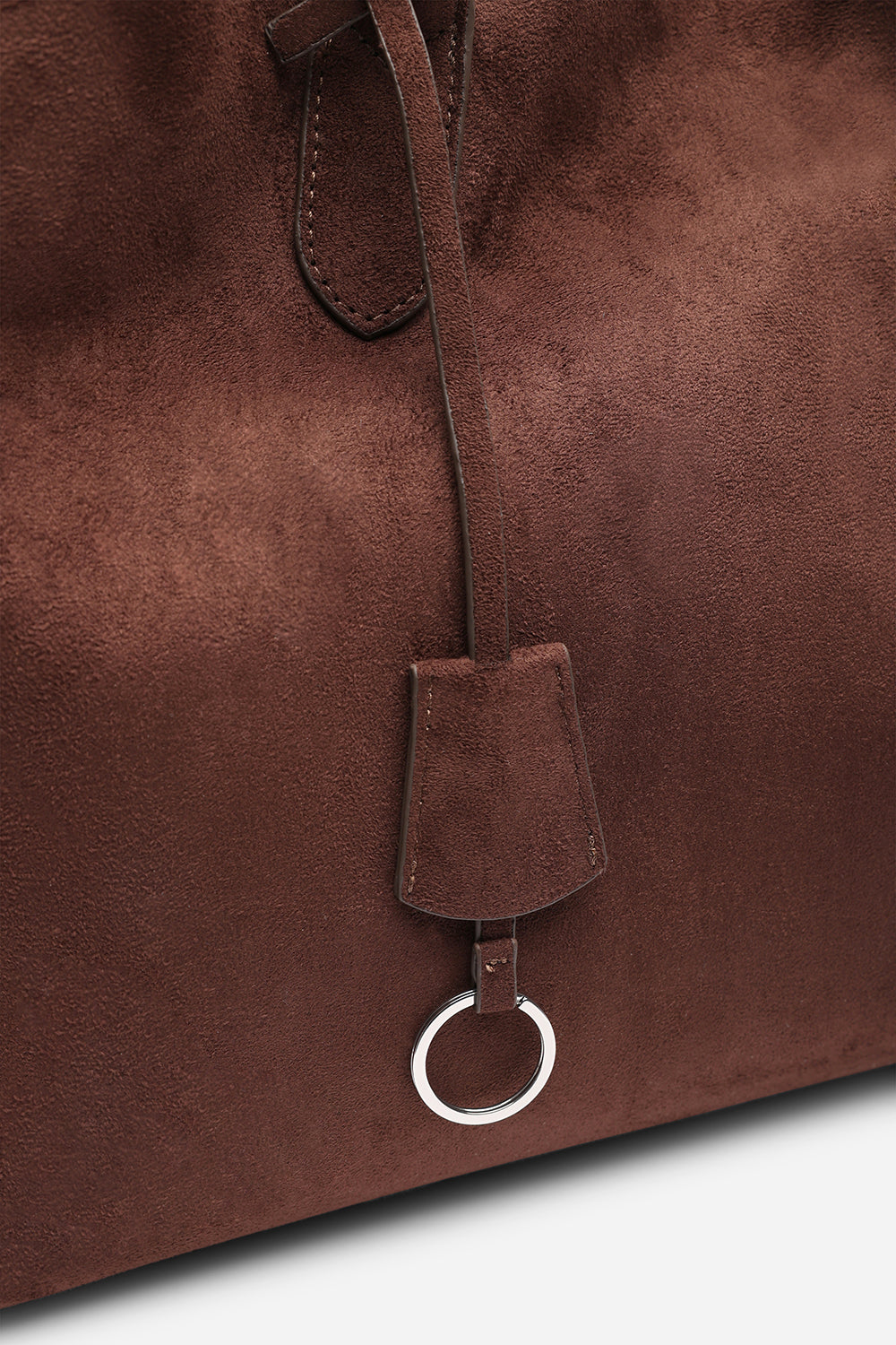 Drift Dark Brown Suede Slouchy Shoulder Tote Bag