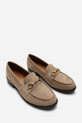 Maelynn Round Toe Single Metal Bar Loafers