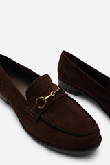 Maelynn Round Toe Single Metal Bar Loafers