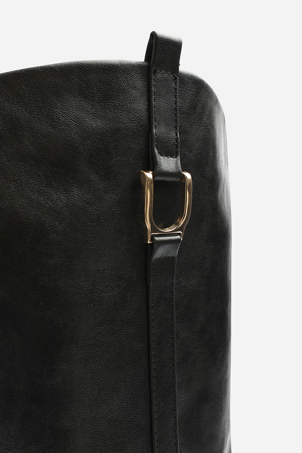 Karella Knee High Riding Boot with Hardware Detail