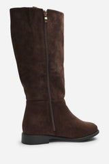 Karella Knee High Riding Boot with Hardware Detail