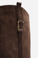 Karella Knee High Riding Boot with Hardware Detail