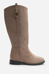 Karella Knee High Riding Boot with Hardware Detail