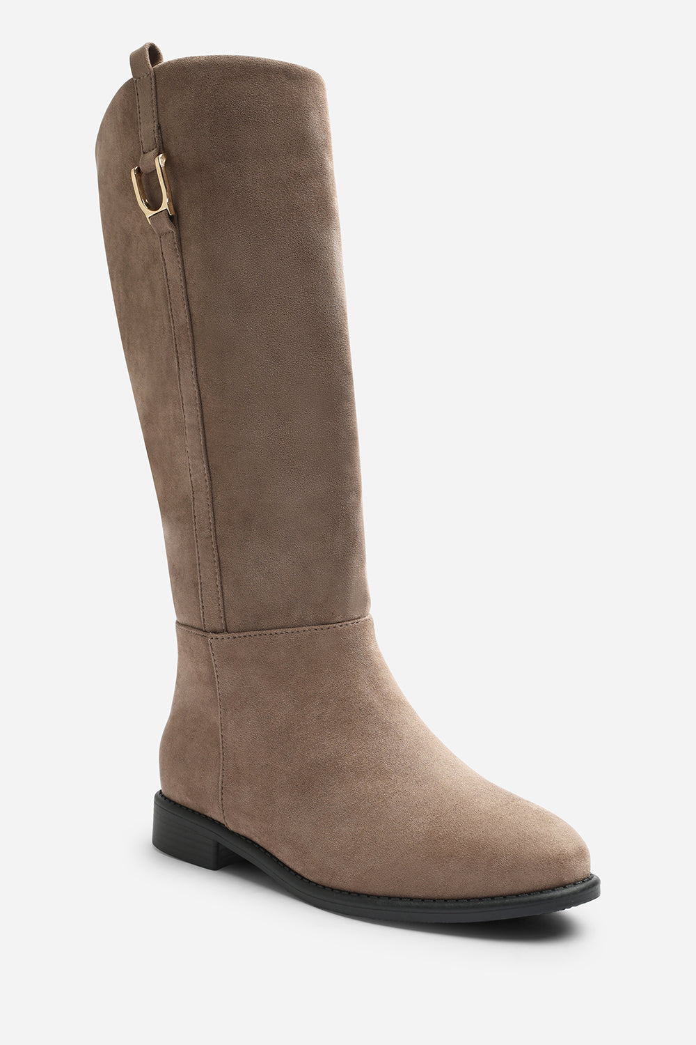 Karella Knee High Riding Boot with Hardware Detail