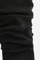 Kivora Ruched Knee High Pointed Stiletto Boot