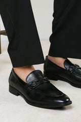Declan Pointed Toe Slip On Buckle Loafer