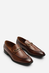 Declan Pointed Toe Slip On Buckle Loafer