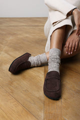 Divelle Low Back Slip On Mule With Fleece Lining