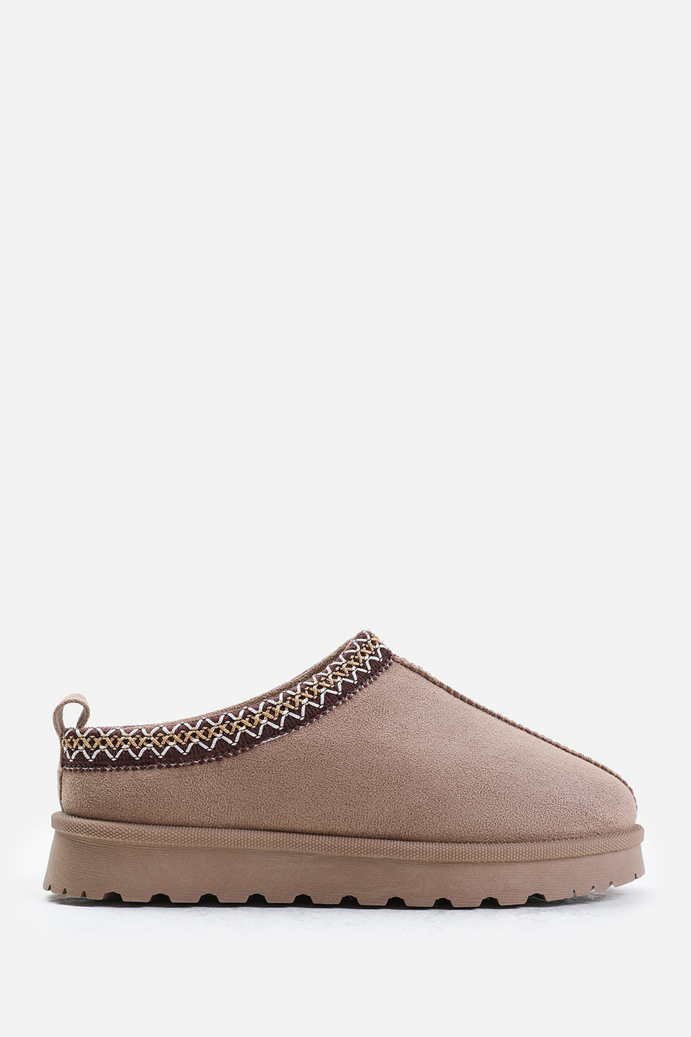 Meilani Cosy Camel Faux-Suede Fur Lining Low Ankle Boot
