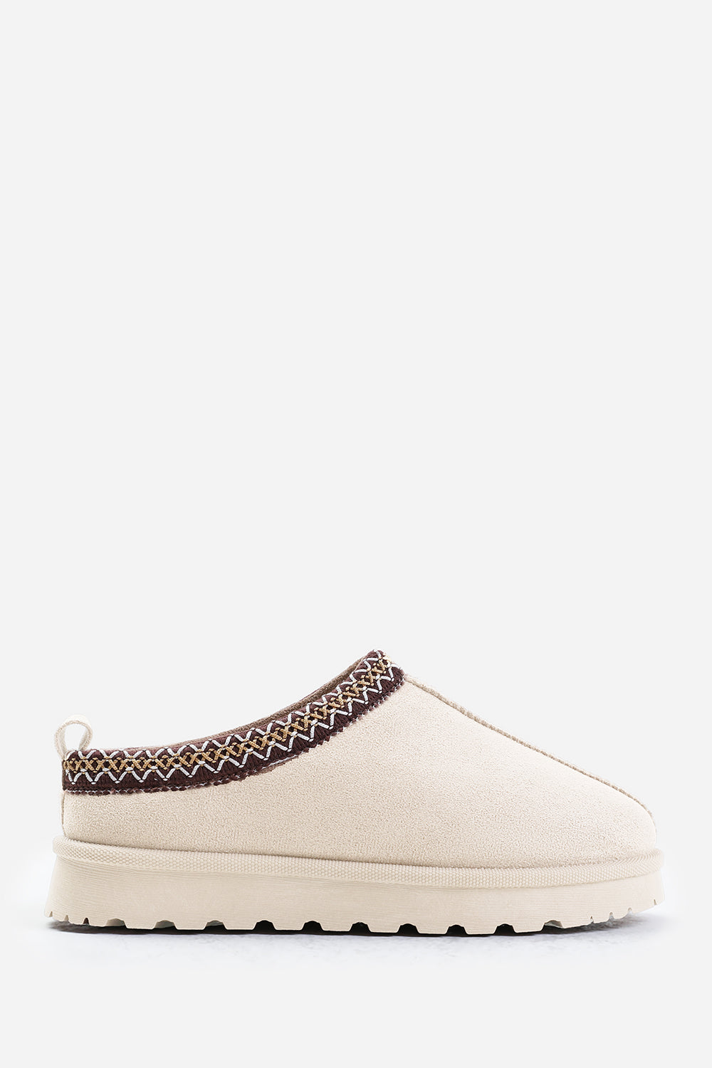 Meilani Cosy Cream Faux-Suede Fur Lining Low Ankle Boot